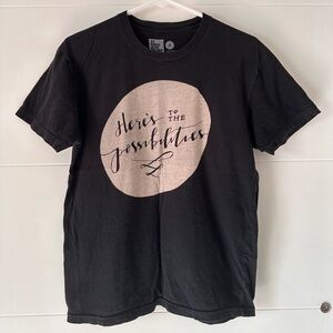 TWLOHA black graphic t-shirt, size S